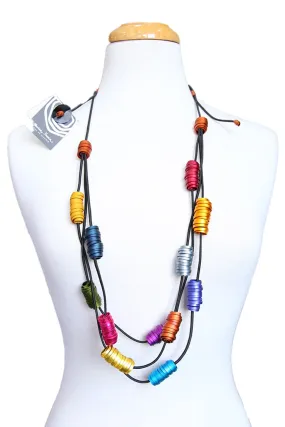 MONICA KREXA SWIRL NECKLACE MULTI