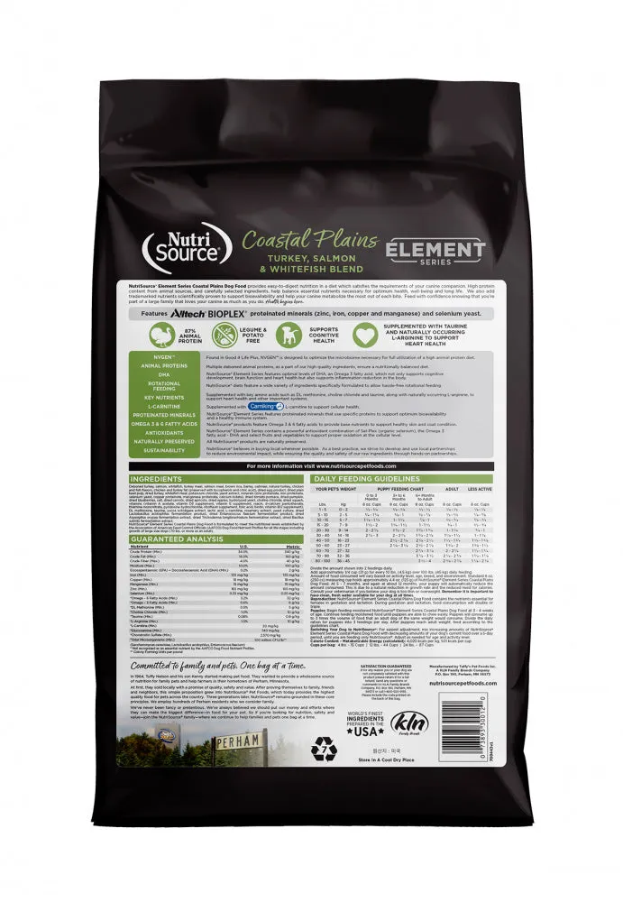 NutriSource Element Series Coastal Plains Recipe Dry Dog Food