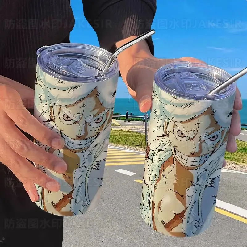 One Piece Luffy Fifth Gear Anime Creative Portable High Visibility Stainless Steel Insulated Cup