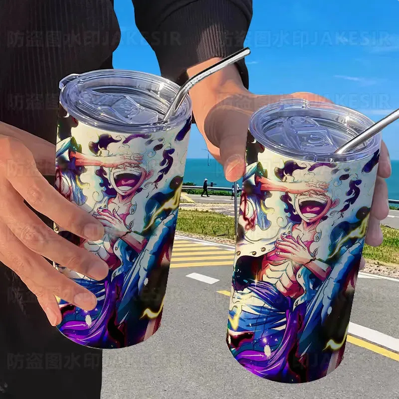 One Piece Luffy Fifth Gear Anime Creative Portable High Visibility Stainless Steel Insulated Cup