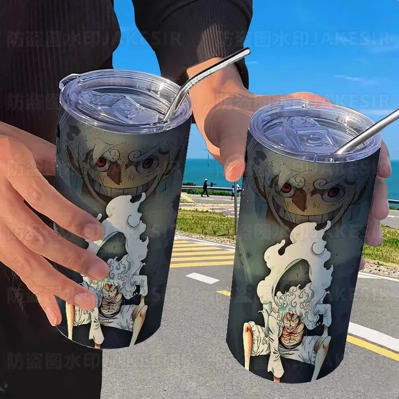 One Piece Luffy Fifth Gear Anime Creative Portable High Visibility Stainless Steel Insulated Cup