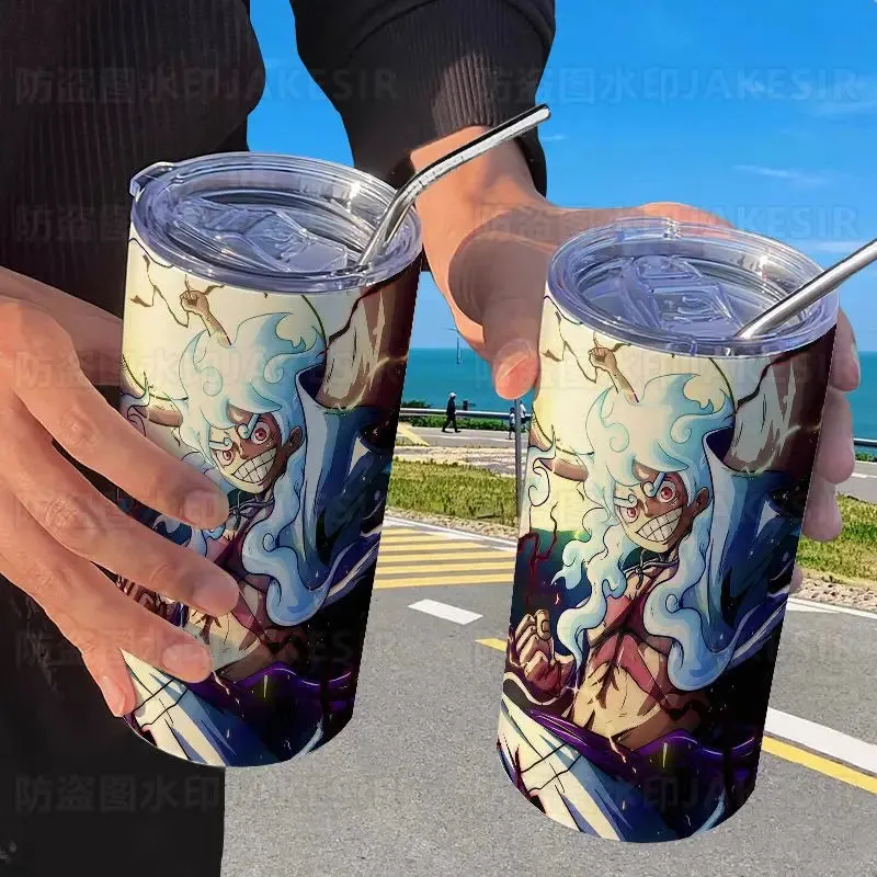 One Piece Luffy Fifth Gear Anime Creative Portable High Visibility Stainless Steel Insulated Cup