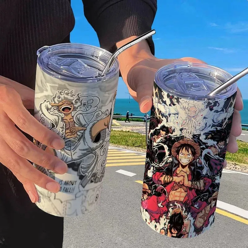 One Piece Luffy Fifth Gear Anime Creative Portable High Visibility Stainless Steel Insulated Cup