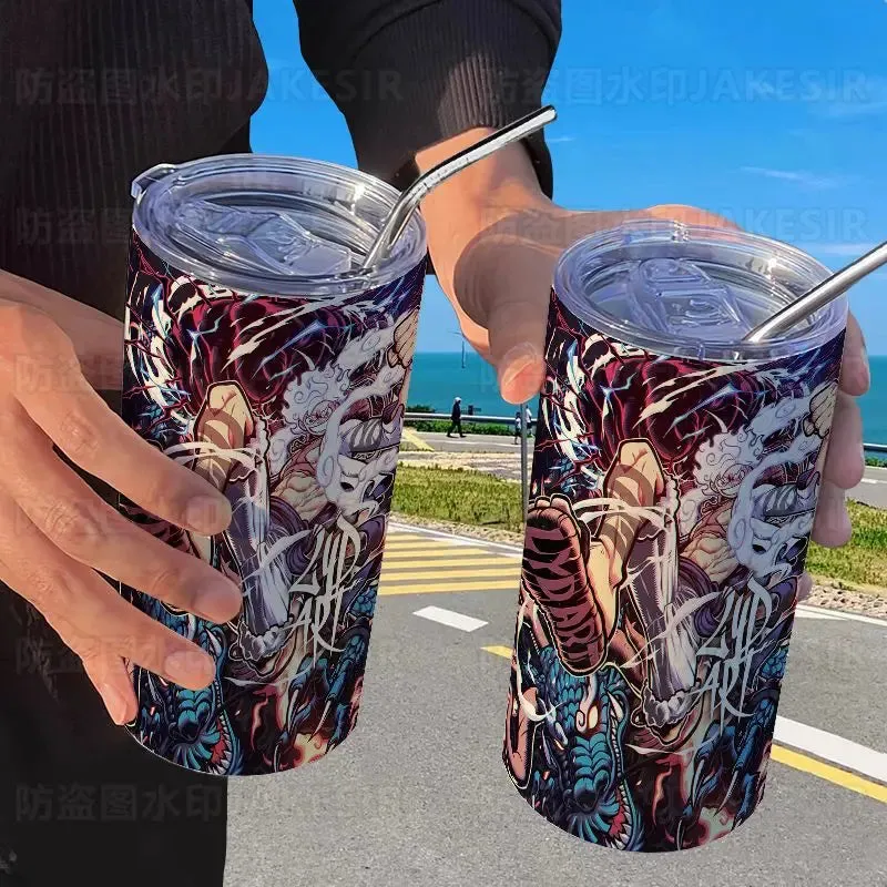 One Piece Luffy Fifth Gear Anime Creative Portable High Visibility Stainless Steel Insulated Cup