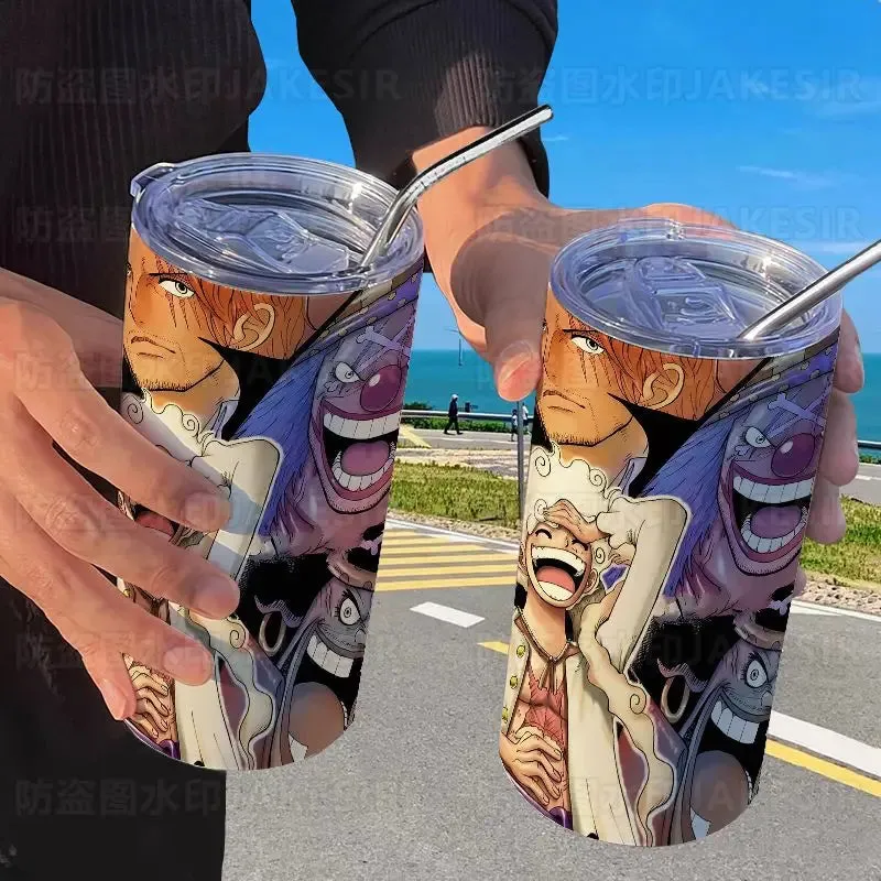 One Piece Luffy Fifth Gear Anime Creative Portable High Visibility Stainless Steel Insulated Cup