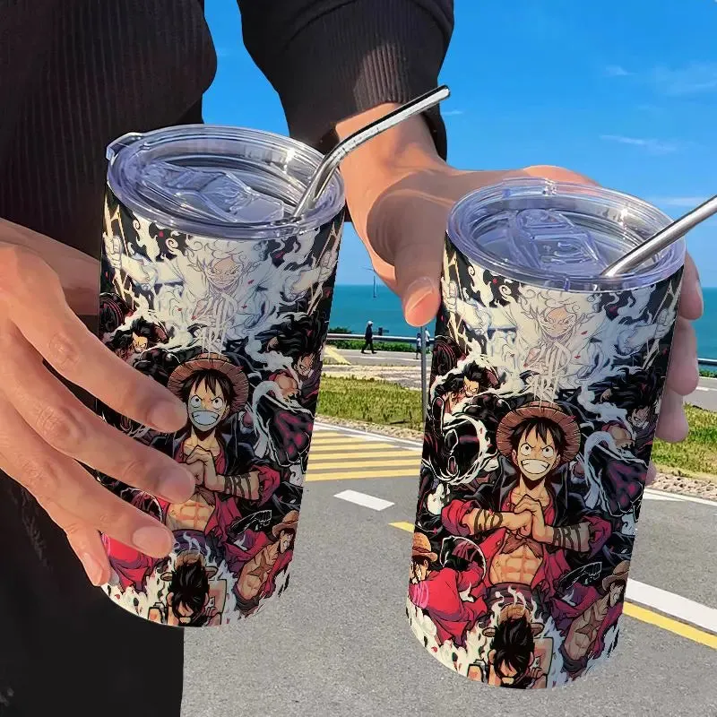 One Piece Luffy Fifth Gear Anime Creative Portable High Visibility Stainless Steel Insulated Cup