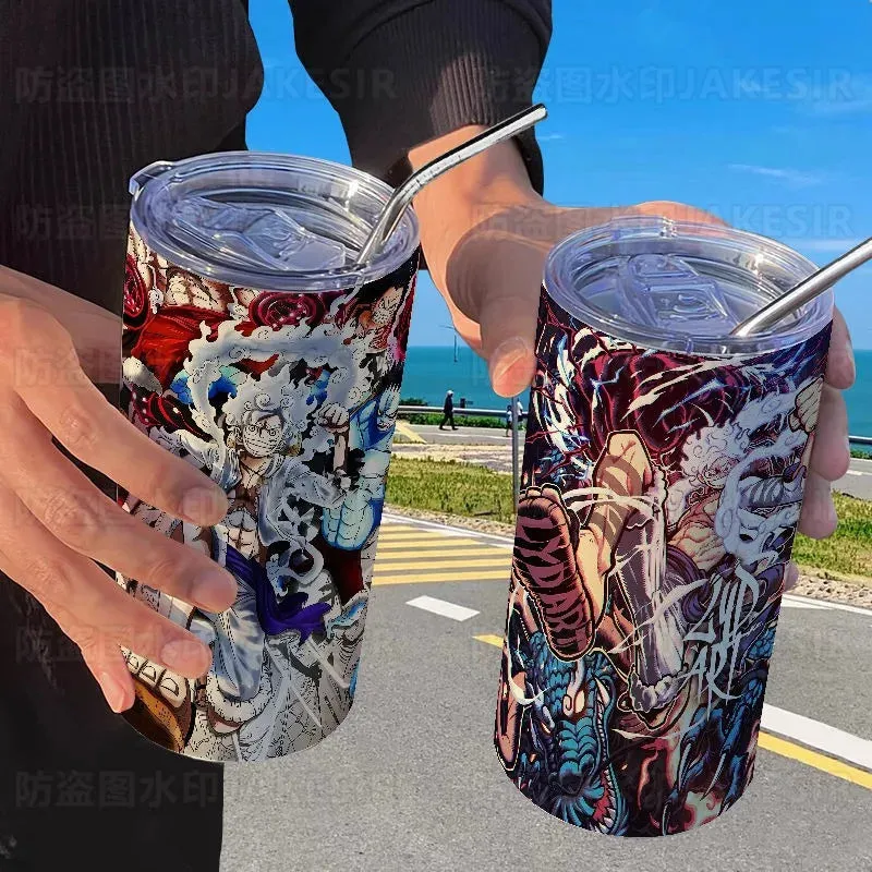 One Piece Luffy Fifth Gear Anime Creative Portable High Visibility Stainless Steel Insulated Cup