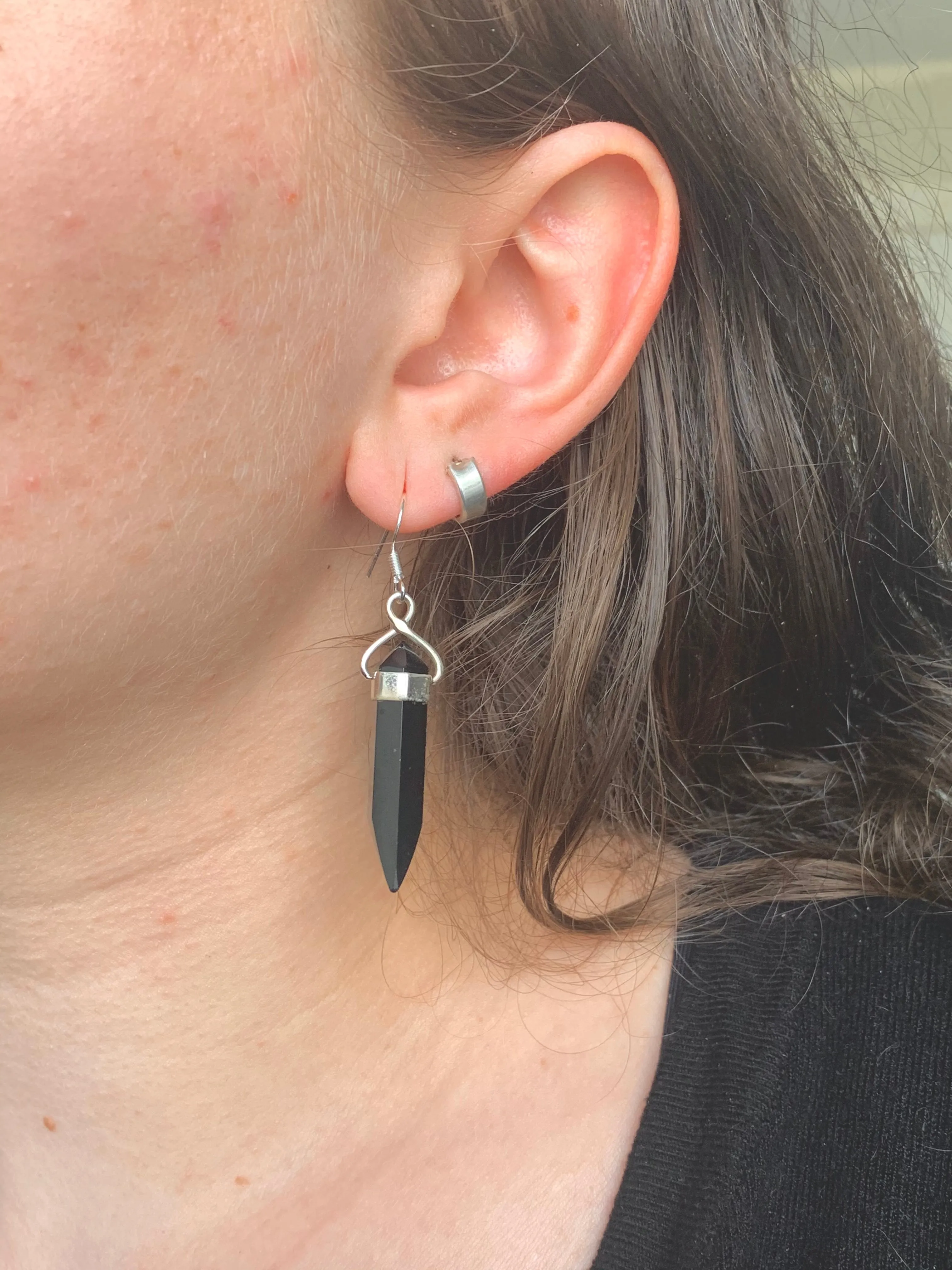 Onyx Alena Earrings - Large