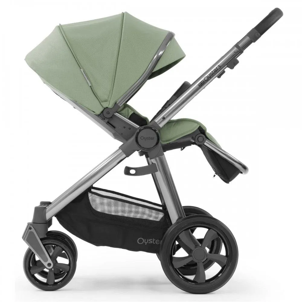 Oyster 3 Stroller - Gun Metal/Spearmint