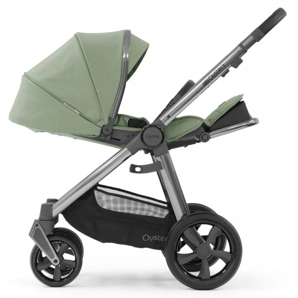 Oyster 3 Stroller - Gun Metal/Spearmint