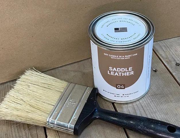 Paint Can Candle 04 | Saddle Leather | Manready Mercantile