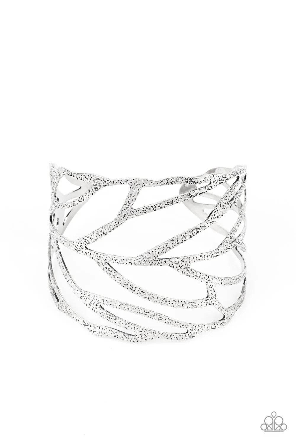 Paparazzi Bracelet FLOCK, Stock, and Barrel - Silver Cuff Bracelet