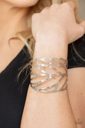 Paparazzi Bracelet FLOCK, Stock, and Barrel - Silver Cuff Bracelet