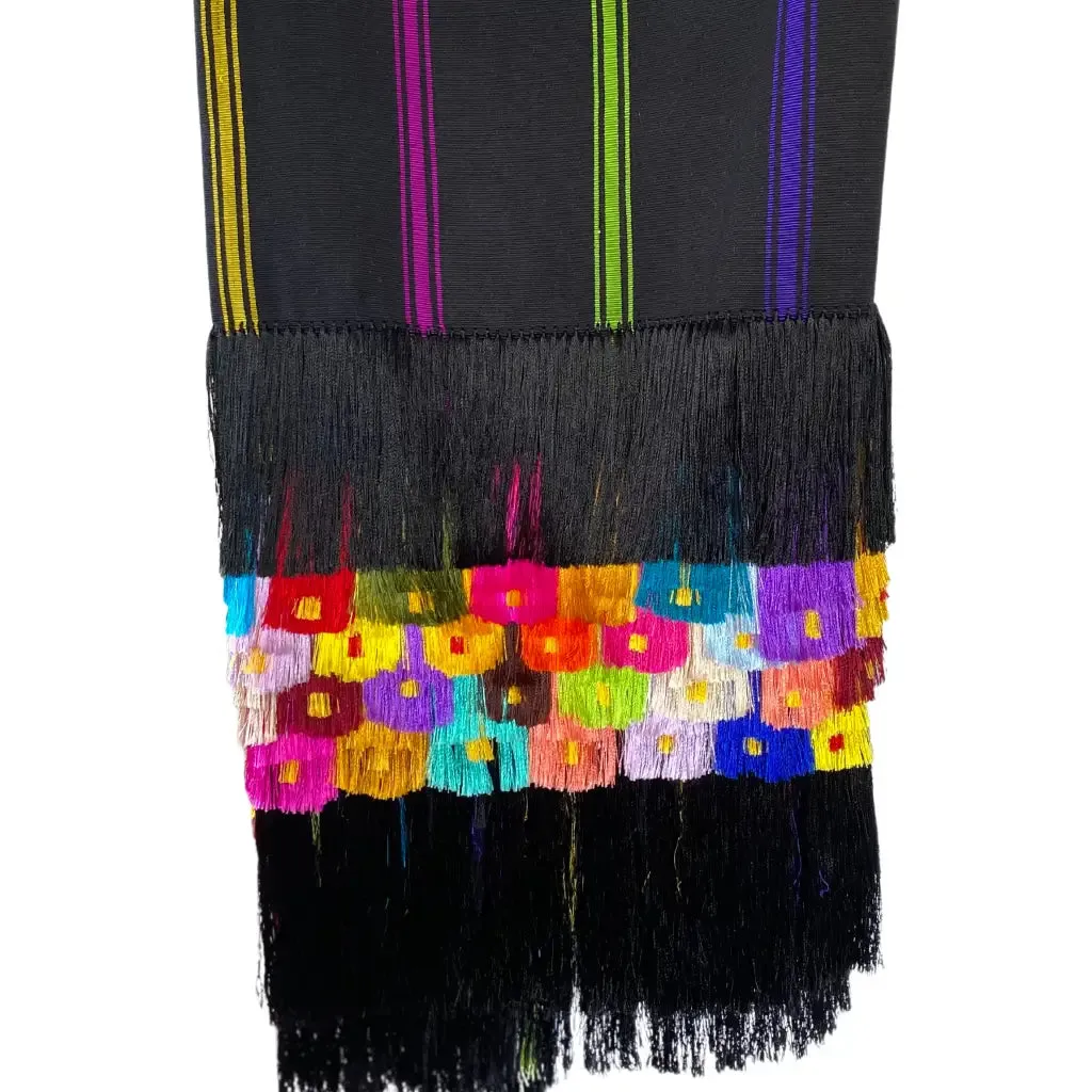 Purepecha rebozo with fringe