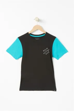 Quiksilver Youth Dark Show Contrast Short Sleeve Tee