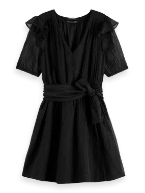 Robe à volant noire