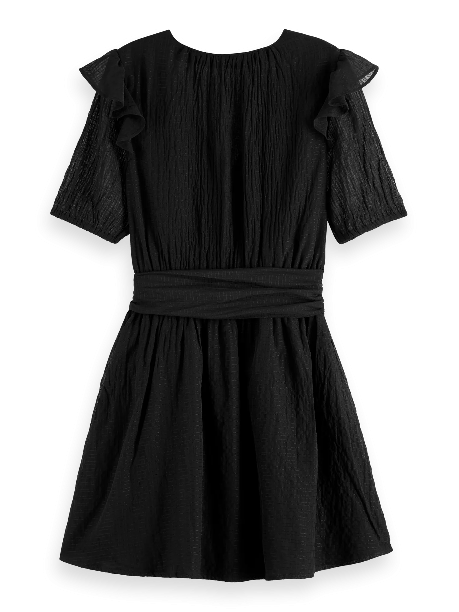 Robe à volant noire