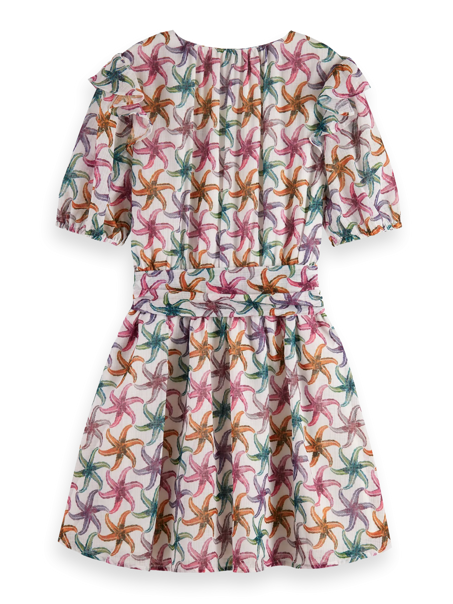 Robe à volant starfish