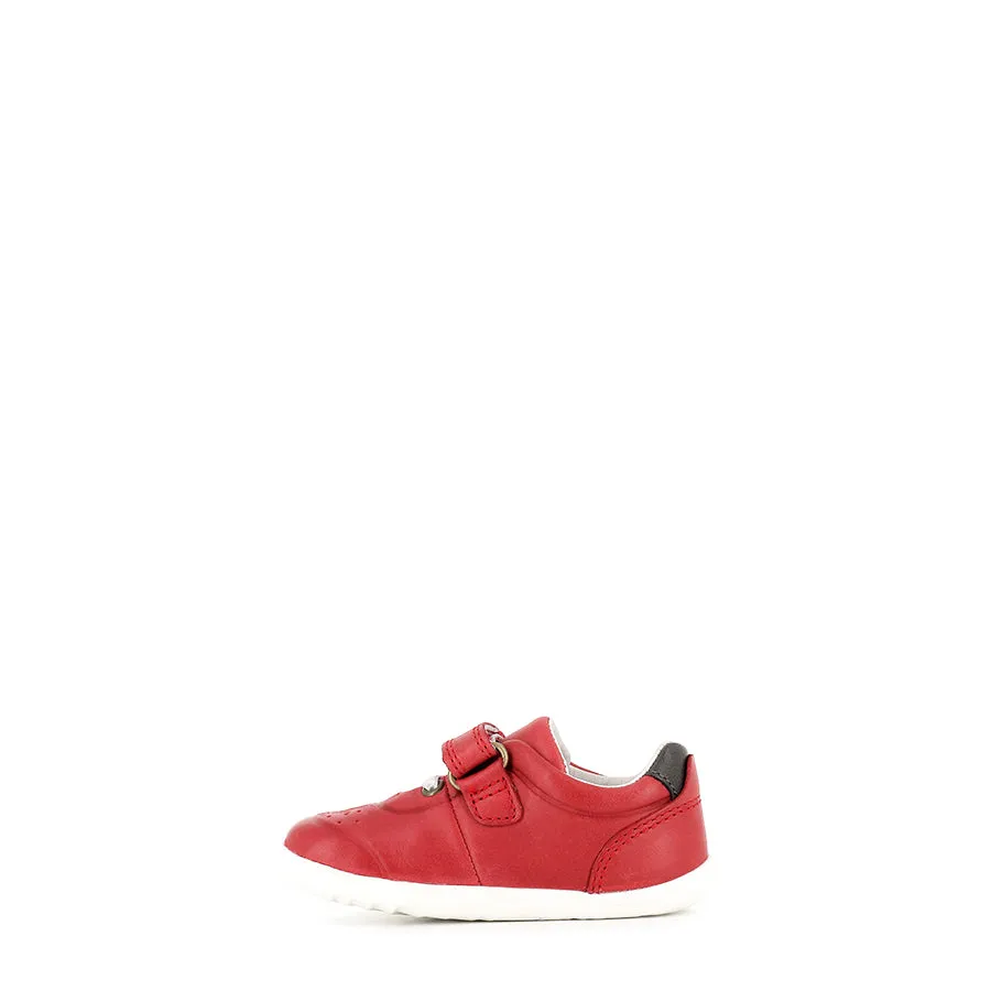 RYDER STEP UP - RED/CHARCOAL LEATHER