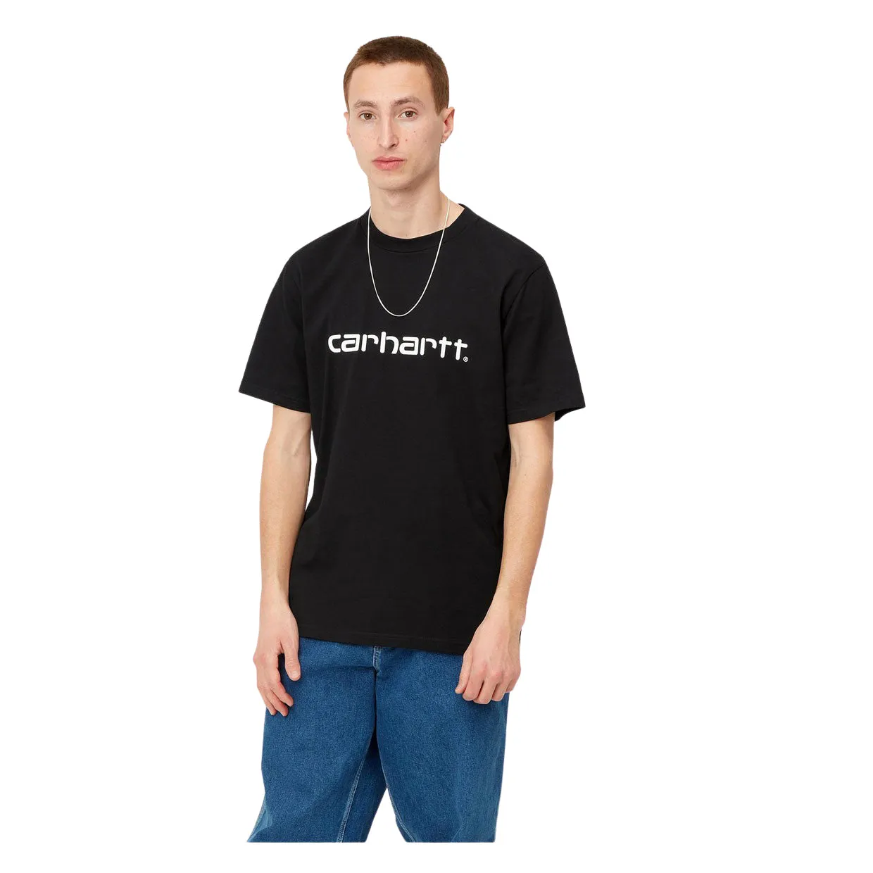 T-shirt Carhartt WIP S/S Script Nero