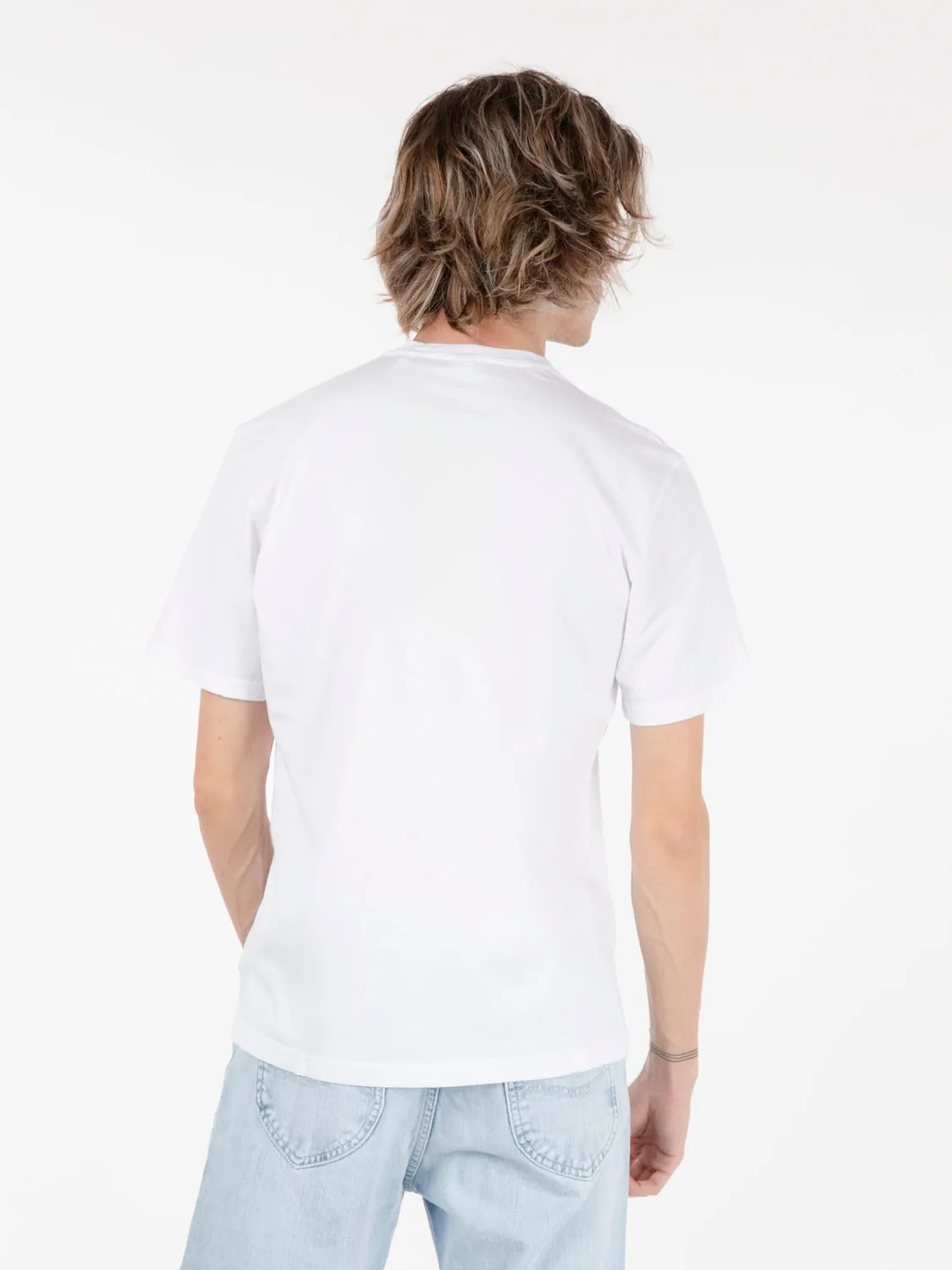 T-Shirt con taschino bianco