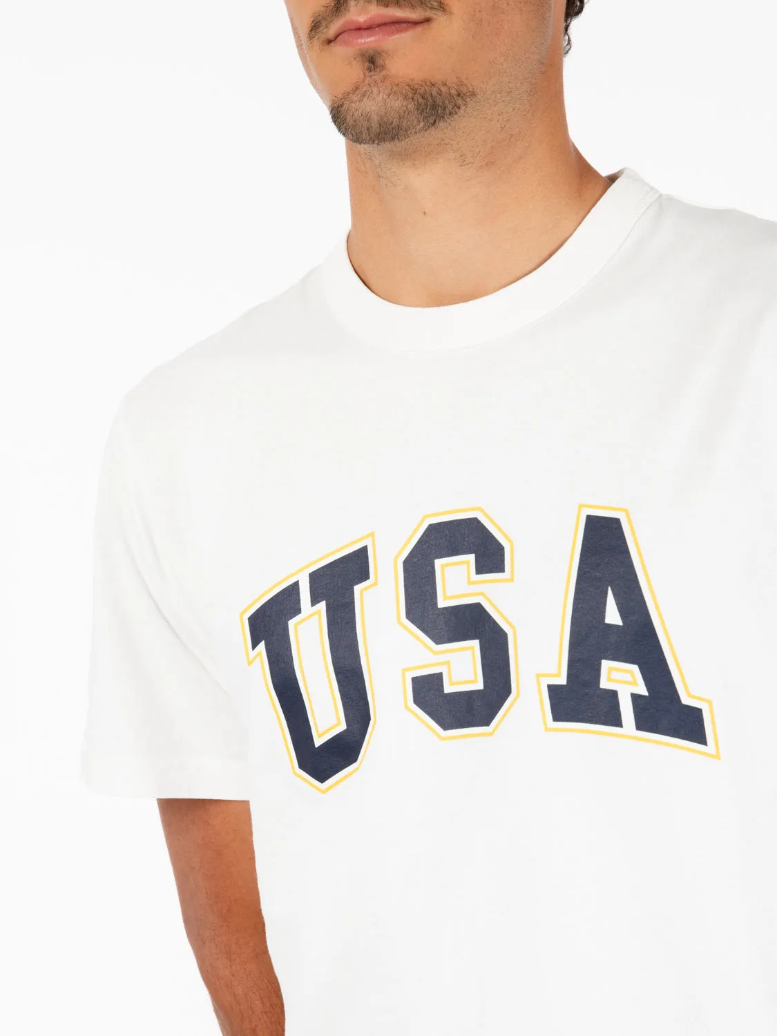 T-shirt Danforth Usa white natural