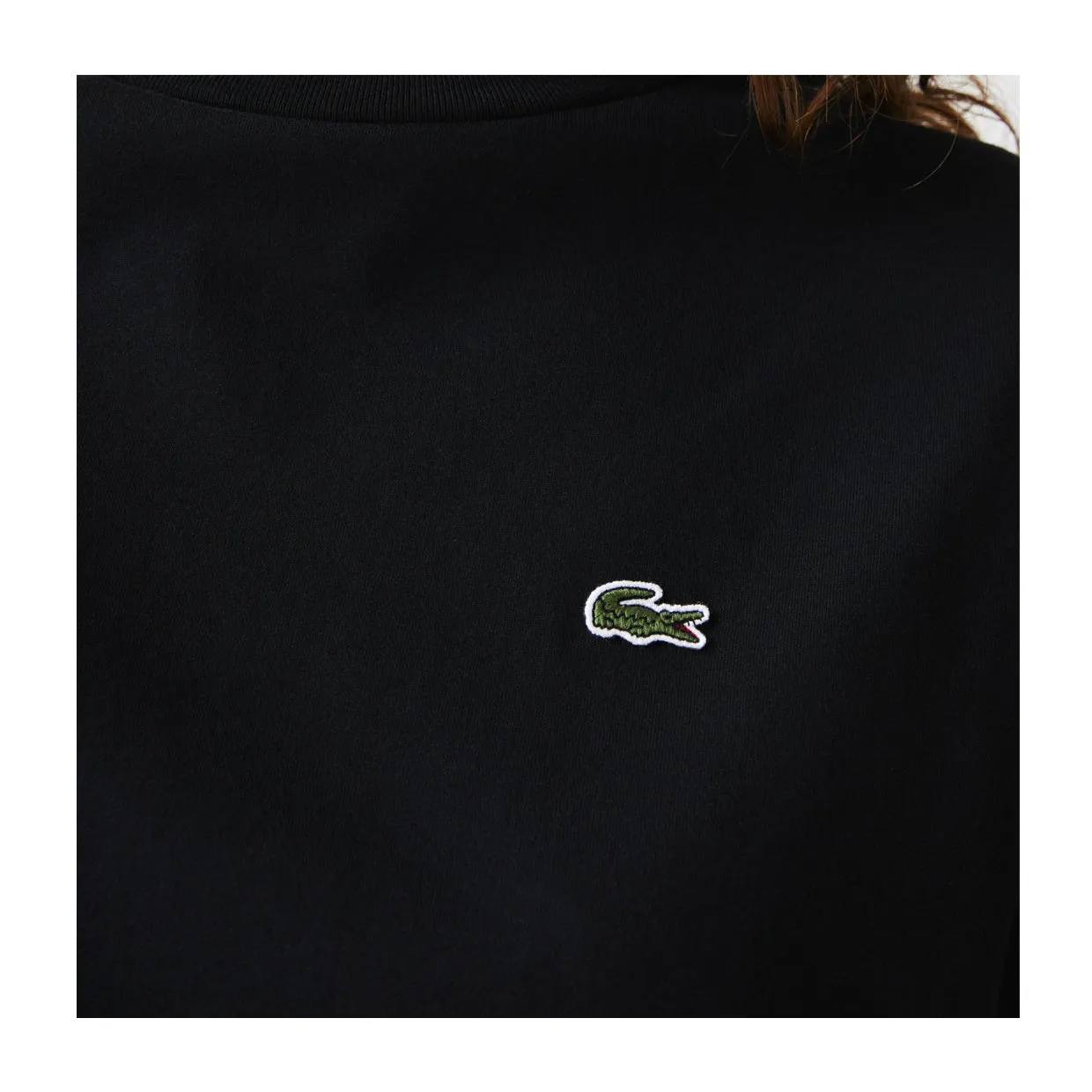 T-shirt Donna Lacoste Girocollo Nero