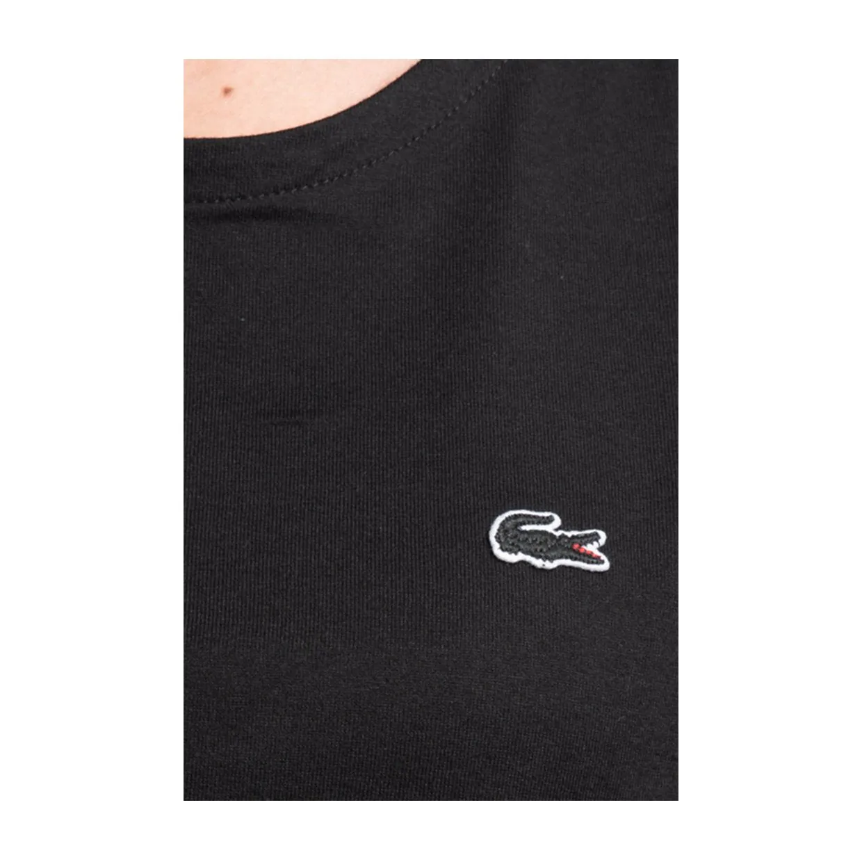 T-shirt Donna Lacoste Regular Fit Nero