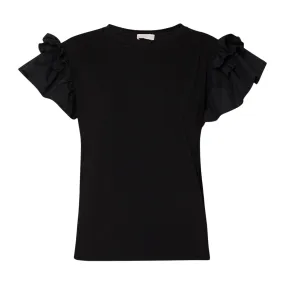 T-shirt Donna Liu-Jo Rouches Nero