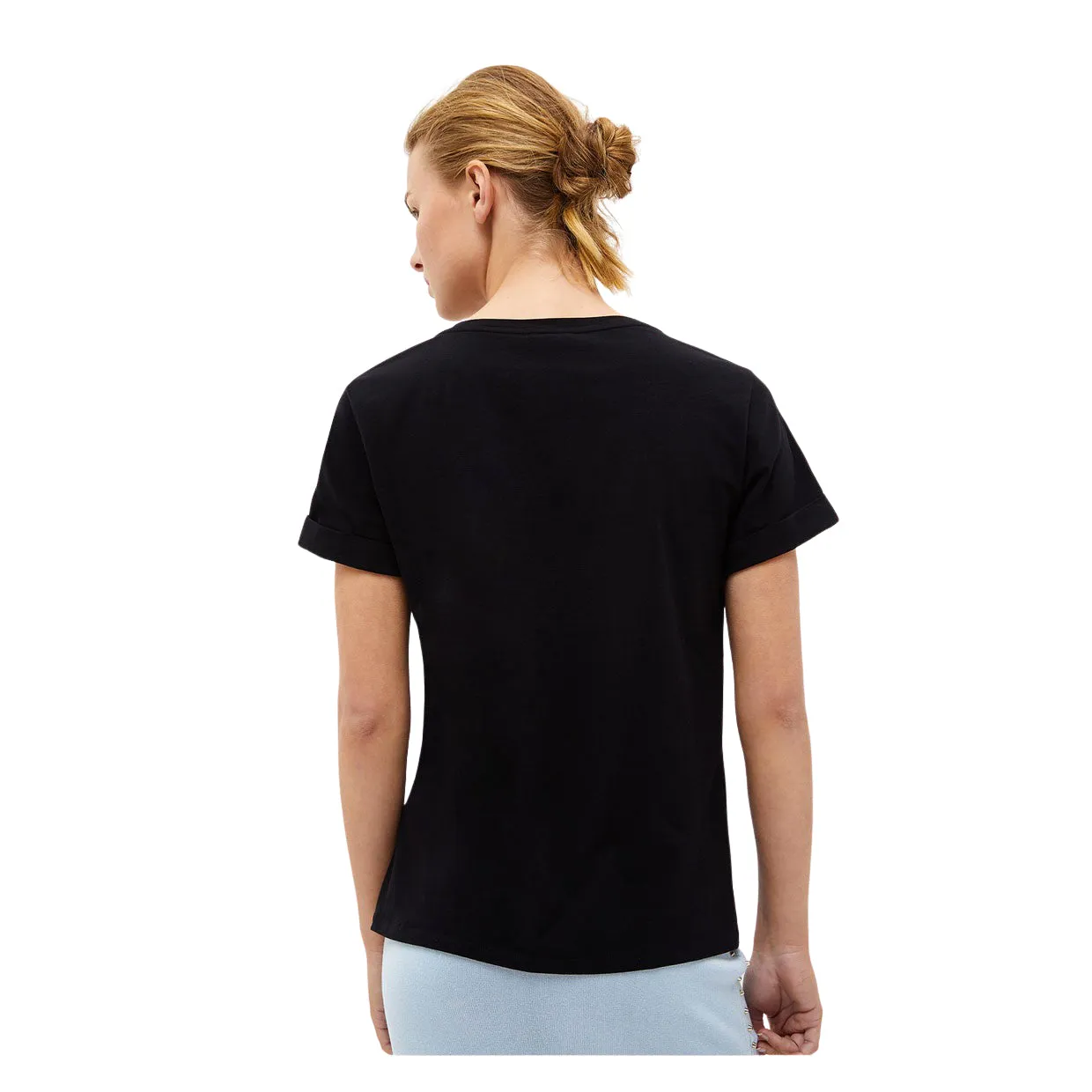 T-shirt Donna Liu-Jo Strass Nero