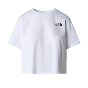 T-shirt Donna The North Face Simple Dome Cropped Bianco