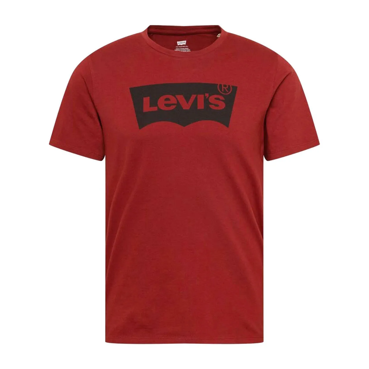 T-shirt Levi's Girocollo Stampata Bordeaux / Nero