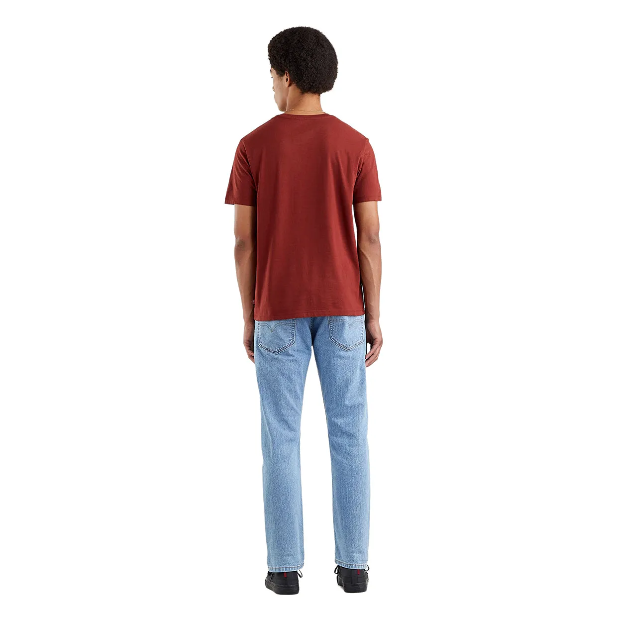 T-shirt Levi's Girocollo Stampata Bordeaux / Nero