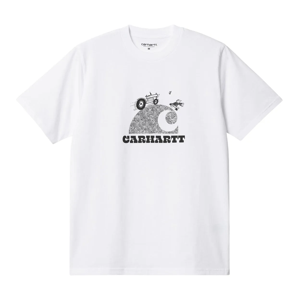 T-shirt Uomo Carhartt WIP S/S Harvester Bianco