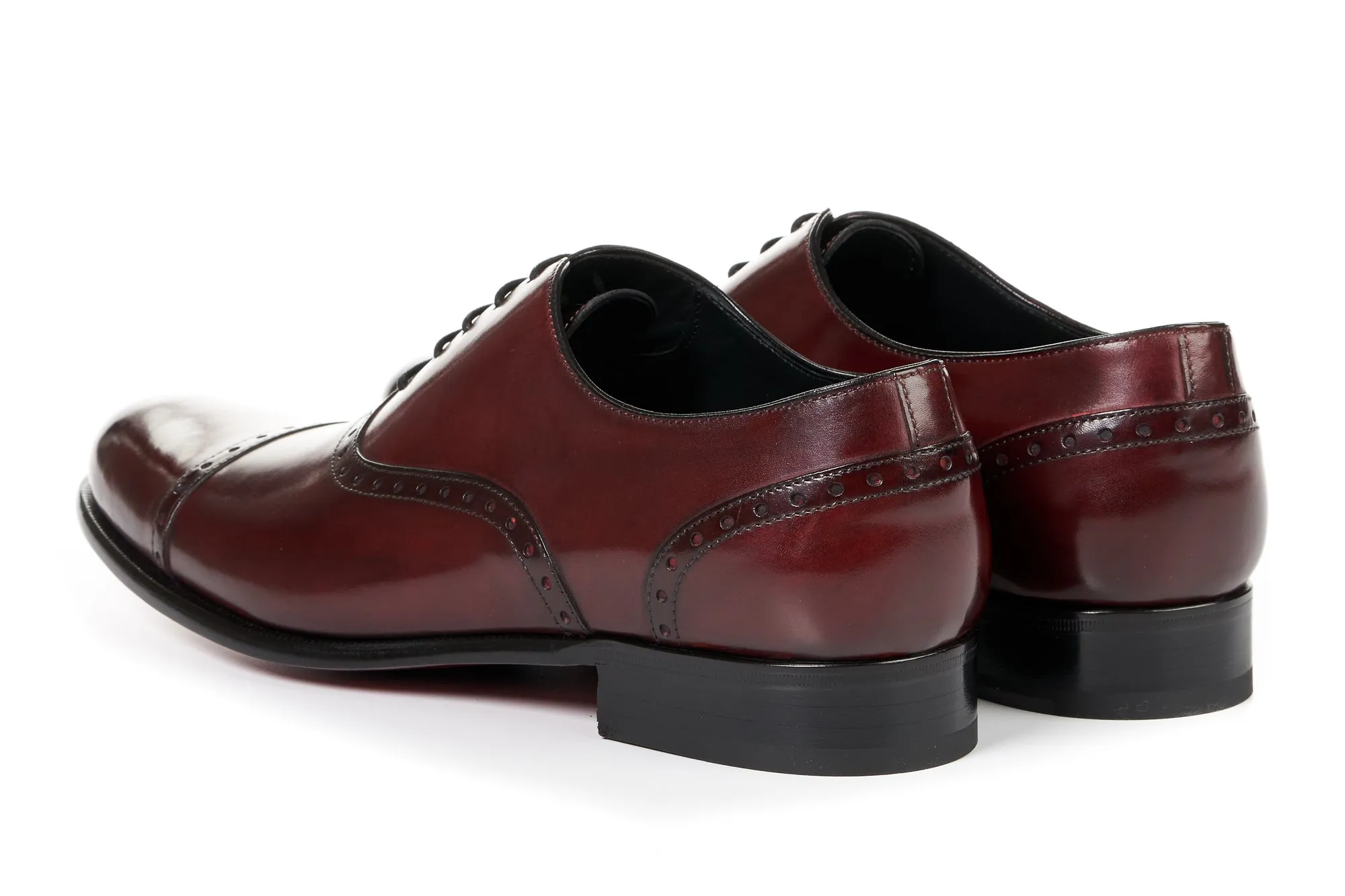 The Brando Semi-Brogue Oxford - Oxblood