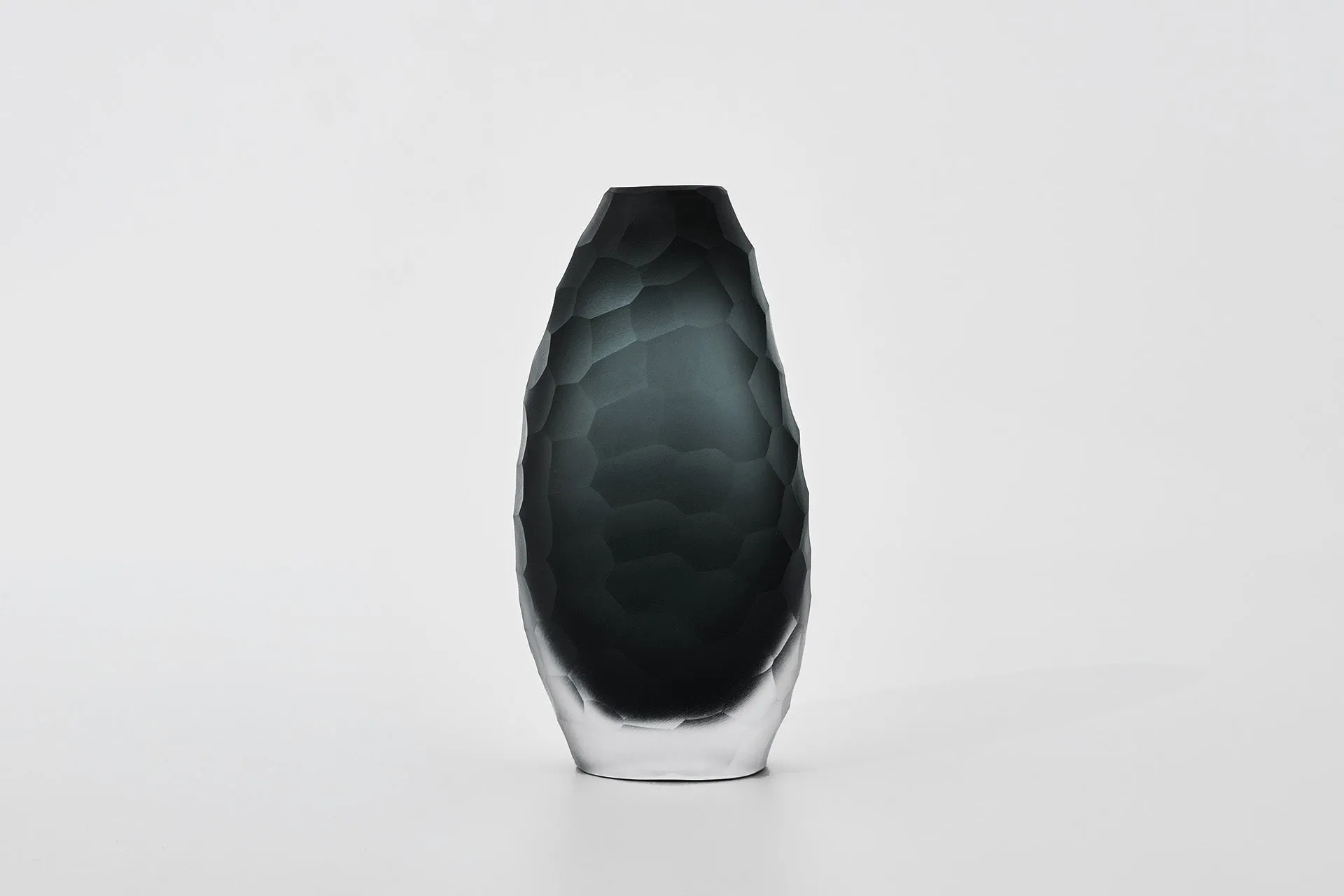 The Foundry House Calypso Dark Smoke Vase Glass