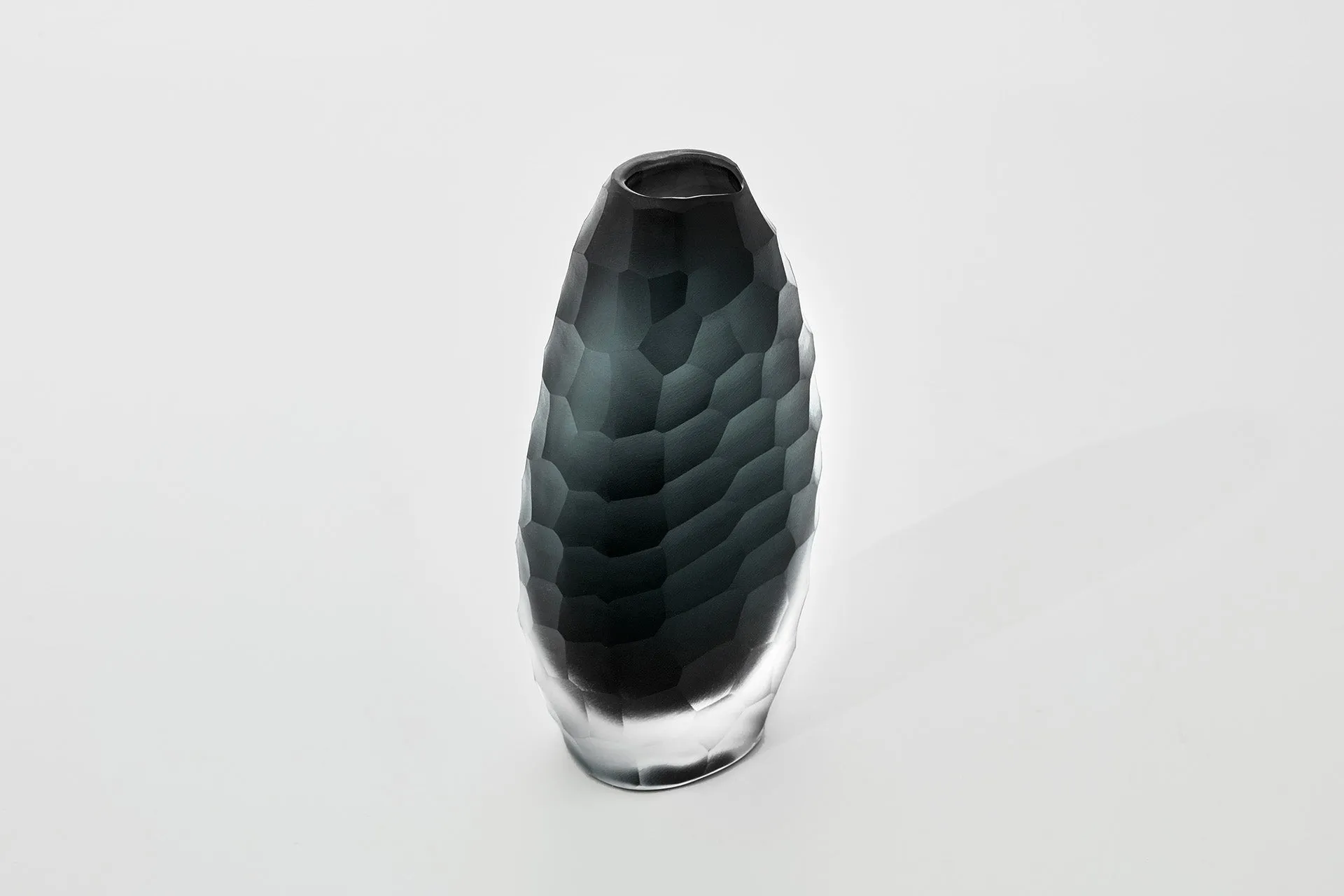 The Foundry House Calypso Dark Smoke Vase Glass