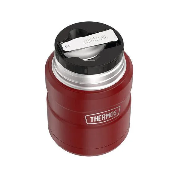 Thermos elik Yemek Termosu Mat Krmz 0.47 L