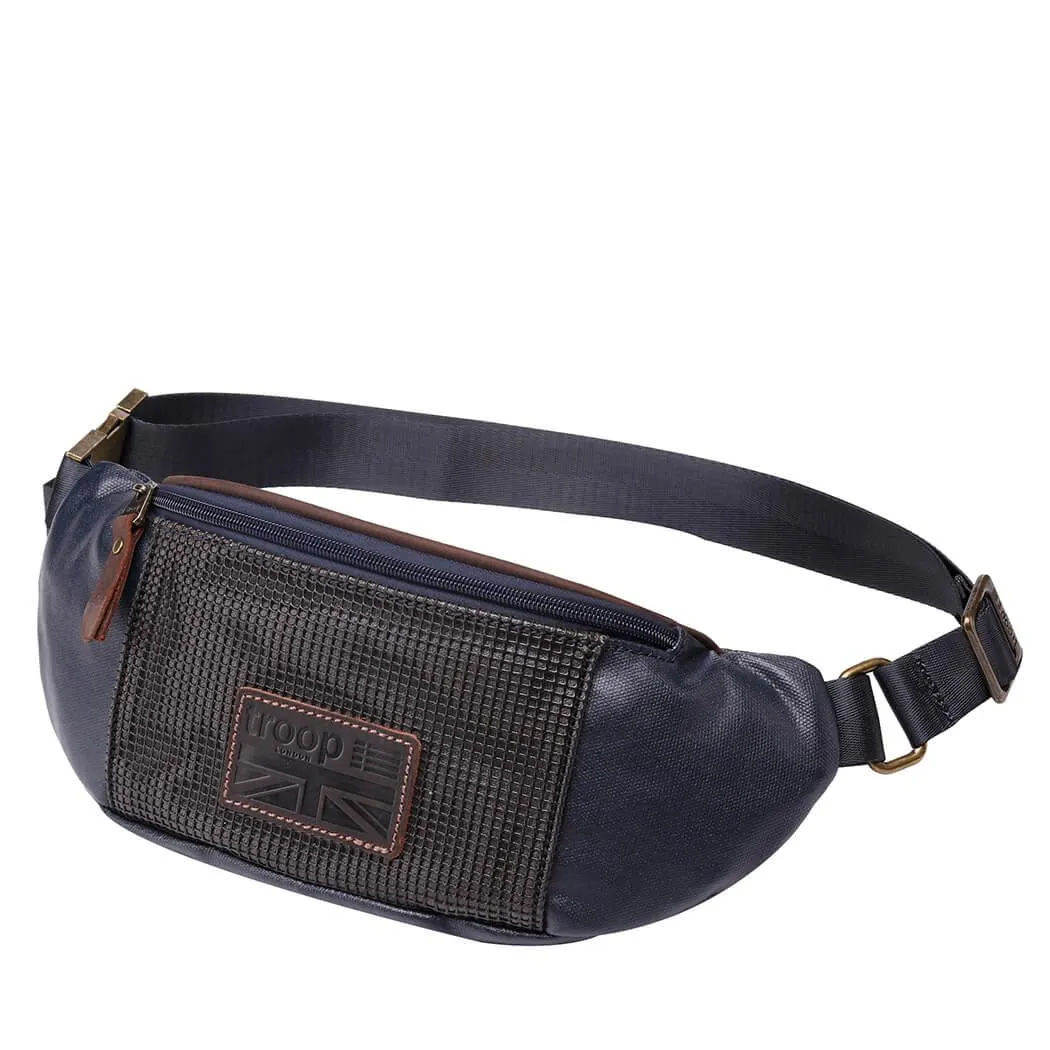 TRP0462 Troop London Heritage Coated Canvas Casual Waist Bag