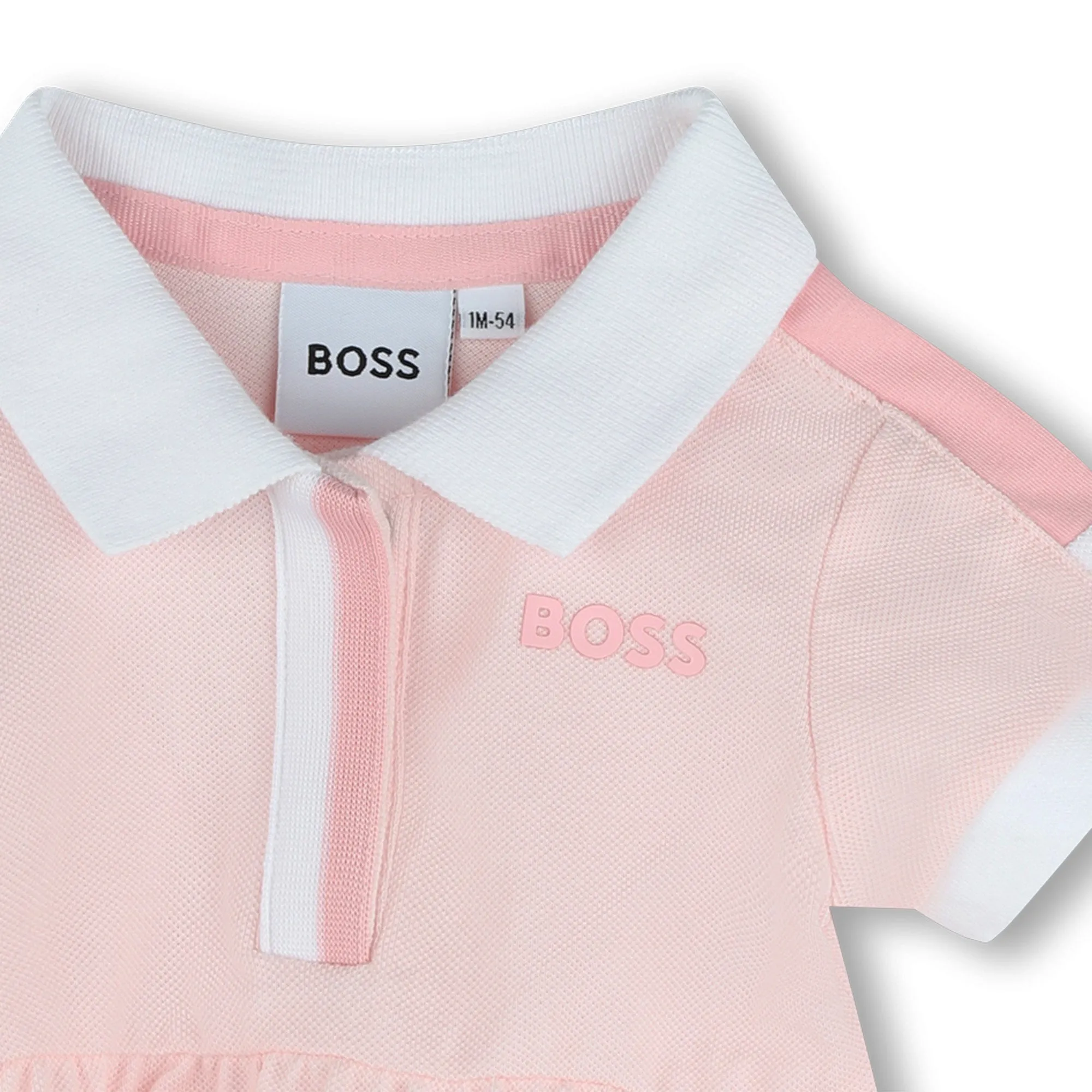 Vestido para bebé nia Boss rosa