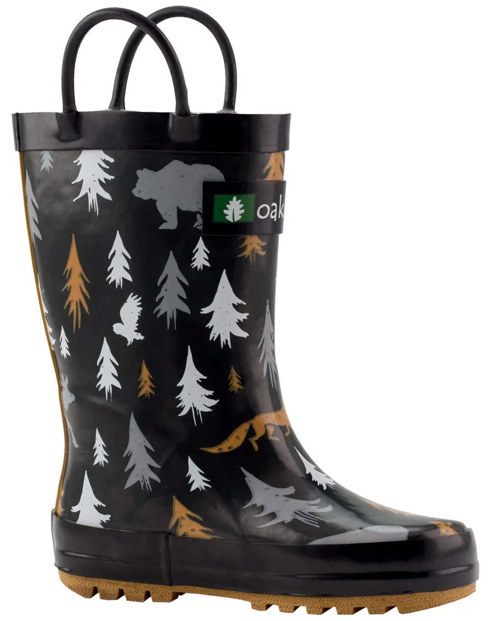 Wildlife Tracker Loop Handle Rubber Rain Boots