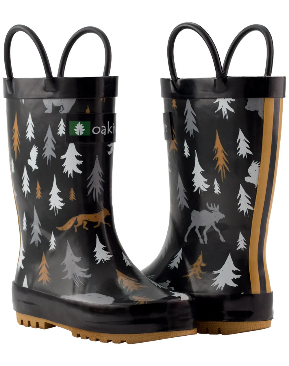 Wildlife Tracker Loop Handle Rubber Rain Boots